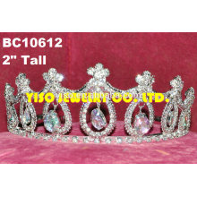 Cuentas de moda cristal personalizado coronas tiaras